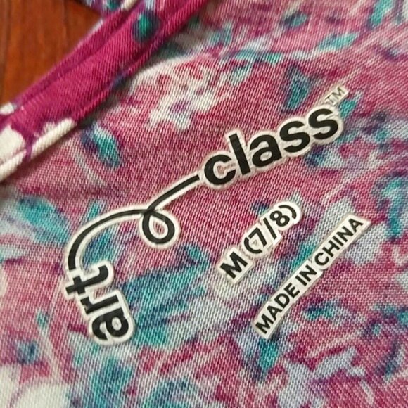 Art Class floral boho peasant dress size kids medium (7/8) - Picture 3 of 4